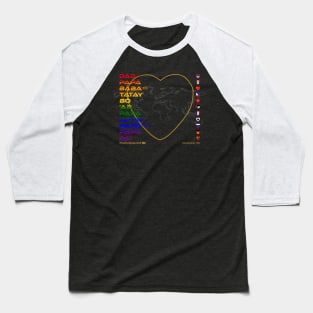 DAD: Say ¿Qué? Top Ten Spoken (USA) (Rainbow) Baseball T-Shirt